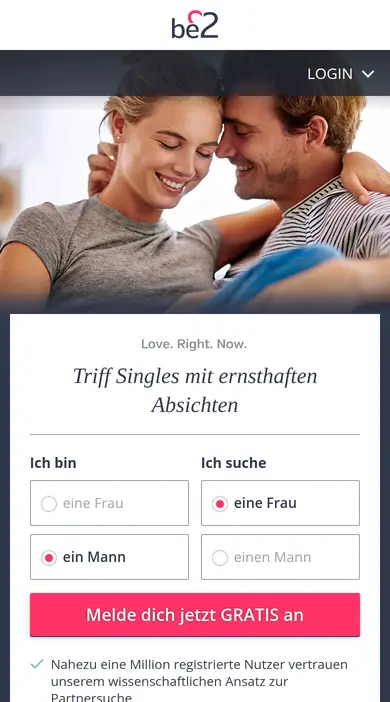 be2 Erfahrungen am Handy: mobile Startseite von be2.de